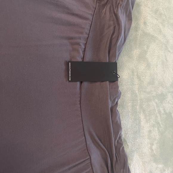 Adorable Dark Gray Ladies DJT Fashion Gorded Skirt, Elastic Waist NWT Sz XL - Picture 10 of 14